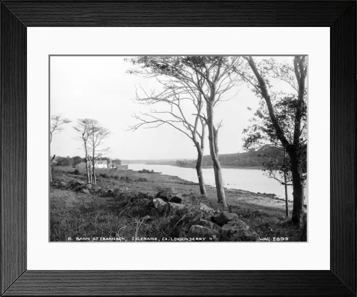 Framed Print : R. Bann at Crannagh, Coleraine, Co. Londonderry Framed Print : R. Bann at Crannagh, Coleraine, Co. Londonderry