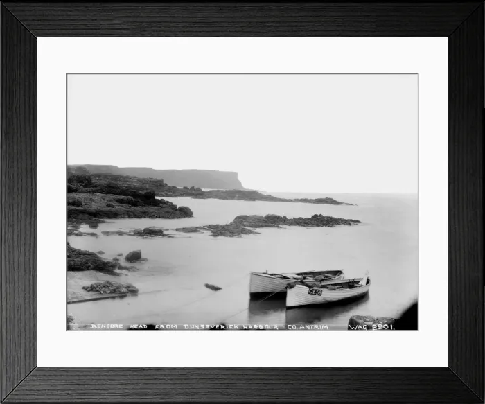 Framed Print : Bengore Head from Dunseverick Harbour, Co. Antrim Framed Print : Bengore Head from Dunseverick Harbour, Co. Antrim