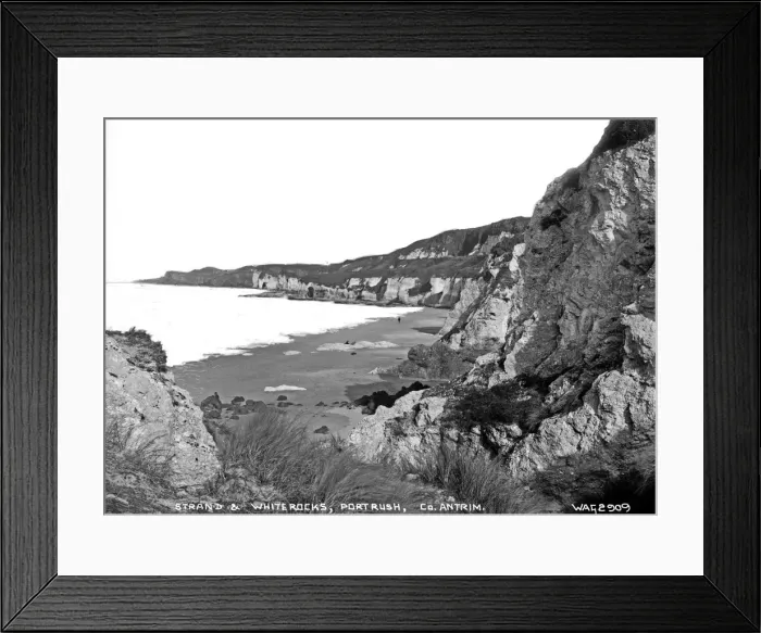Framed Print : Strand and White Rocks, Portrush, Co. Antrim Framed Print : Strand and White Rocks, Portrush, Co. Antrim