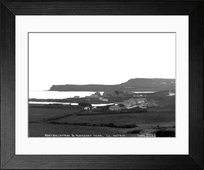 Framed Print : Port Ballantrae and Runkerry Head, Co. Antrim Framed Print : Port Ballantrae and Runkerry Head, Co. Antrim
