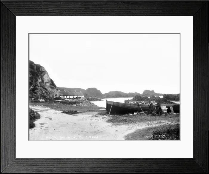 Framed Print : Beach, Ballintoy, Co. Antrim Framed Print : Beach, Ballintoy, Co. Antrim