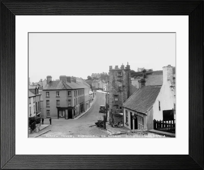Framed Print : Curfew Tower, Cushendall, Co. Antrim Framed Print : Curfew Tower, Cushendall, Co. Antrim