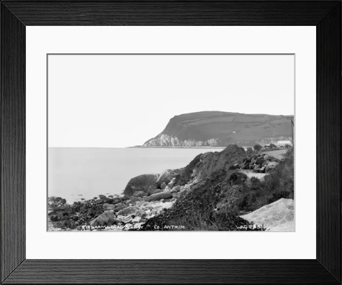 Framed Print : Glenarm Head and Bay, Co. Antrim