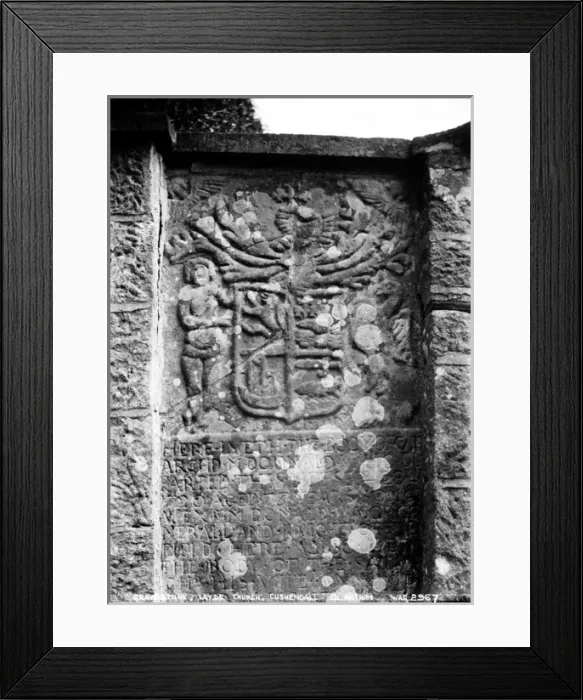 Framed Print : Gravestone, Layde Church, Cushendall, Co. Antrim Framed Print : Gravestone, Layde Church, Cushendall, Co. Antrim
