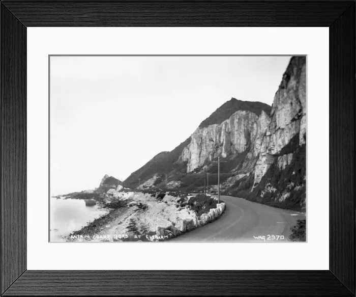 Framed Print : Antrim Coast Road at Glenarm Framed Print : Antrim Coast Road at Glenarm