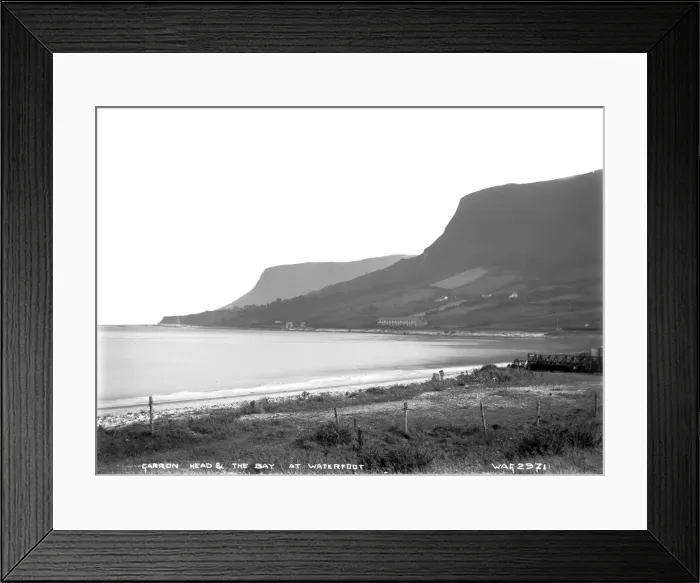 Framed Print : Garron Head and the Bay at Waterfoot Framed Print : Garron Head and the Bay at Waterfoot