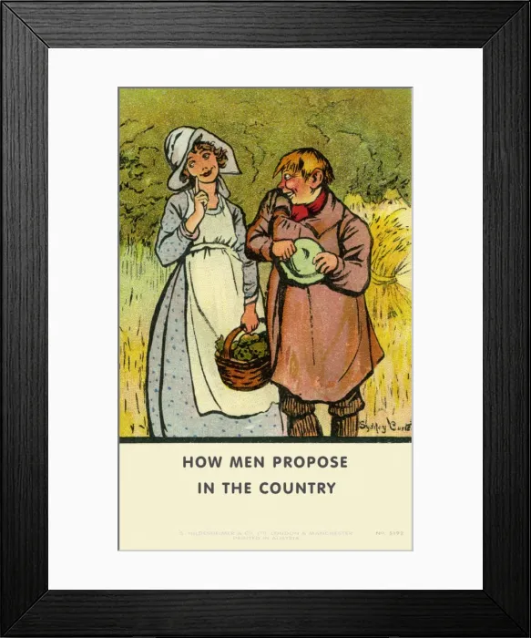 Framed Print : How men propose Framed Print : How men propose