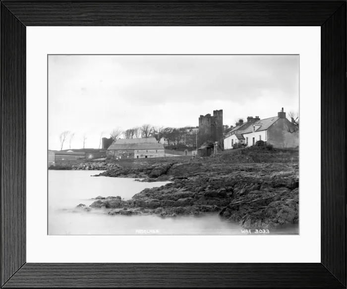 Framed Print : Ardglass - a view of the town from along the rocks Framed Print : Ardglass - a view of the town from along the rocks