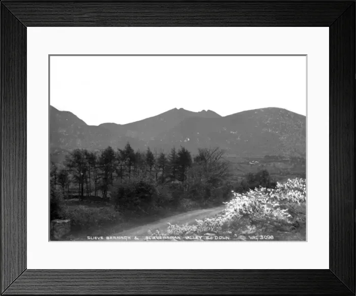 Framed Print : Slieve Bernagh and Slieve-Na-Man Valley, Co. Down Framed Print : Slieve Bernagh and Slieve-Na-Man Valley, Co. Down