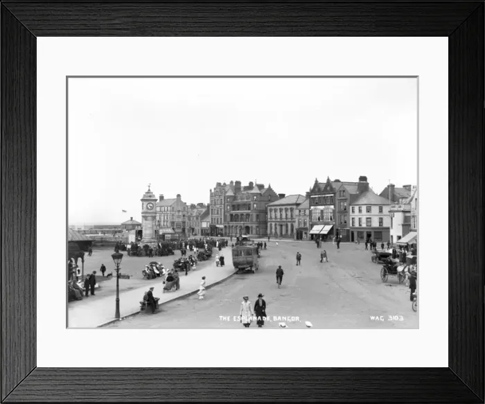 Framed Print : The Esplanade, Bangor Framed Print : The Esplanade, Bangor