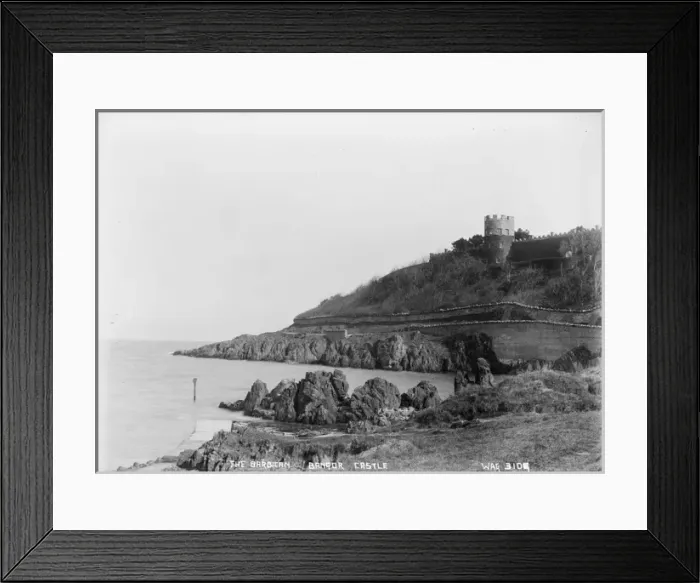 Framed Print : The Barbican, Bangor Castle Framed Print : The Barbican, Bangor Castle