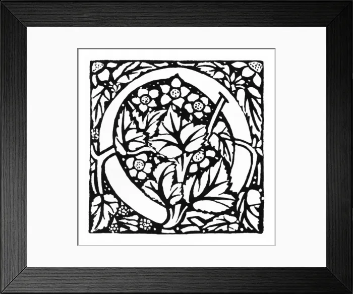 Framed Print : Decorative initial Framed Print : Decorative initial