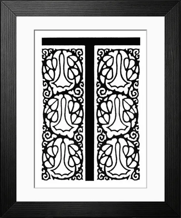 Framed Print : Decorative initial Framed Print : Decorative initial