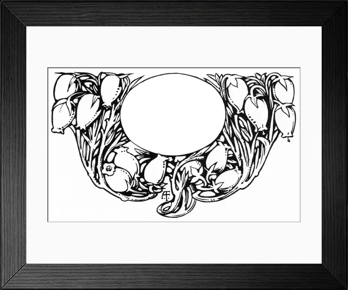 Framed Print : Decorative tailpiece Framed Print : Decorative tailpiece