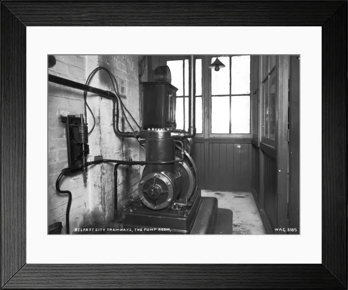 Framed Print : Belfast City Tramways, the Pump Room Framed Print : Belfast City Tramways, the Pump Room