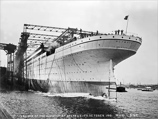 Launch of the Olympic at Belfast, 20Th October 1910
