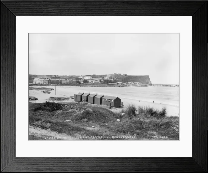 Framed Print : Ladies Bathing Place and Castle Hill, Ballycastle Framed Print : Ladies Bathing Place and Castle Hill, Ballycastle