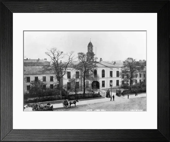 Framed Print : White Linen Hall Framed Print : White Linen Hall