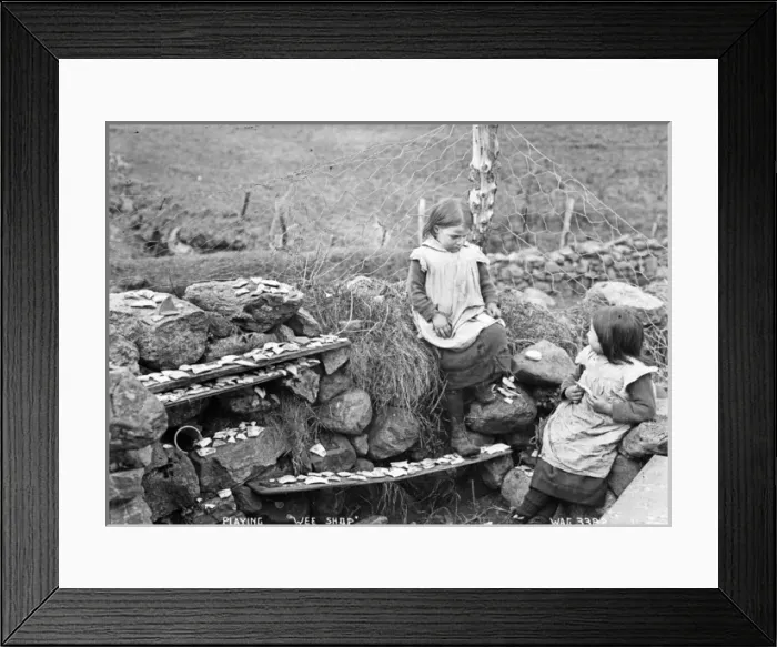 Framed Print : Playing Wee Shop Framed Print : Playing Wee Shop