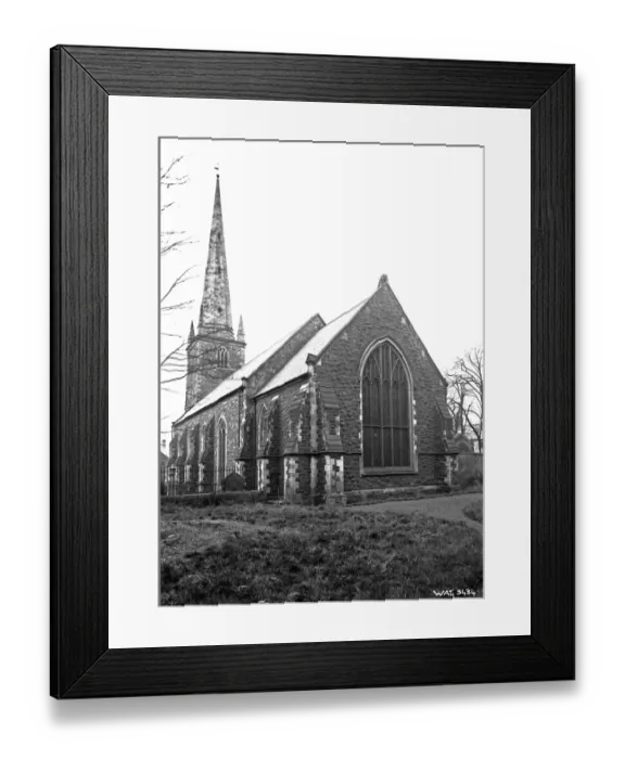 Framed Print : A vertical view of a Church and Lisburn Cathedral Framed Print : A vertical view of a Church and Lisburn Cathedral
