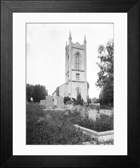Framed Print : A low view of a Church from the graveyard Framed Print : A low view of a Church from the graveyard