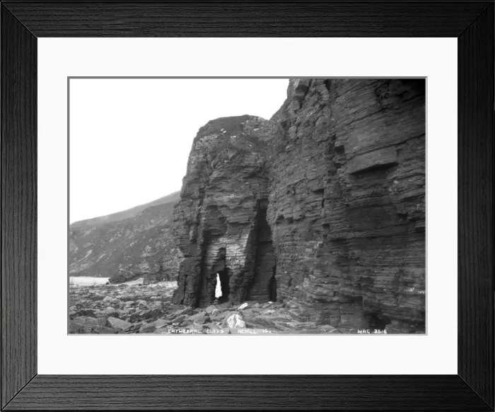 Framed Print : Cathedral Cliffs, Achill Is Framed Print : Cathedral Cliffs, Achill Is