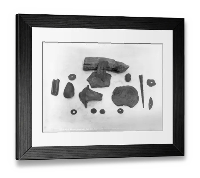 Framed Print : Objects Found During Excavations at the Church on Mahee Isla Framed Print : Objects Found During Excavations at the Church on Mahee Isla
