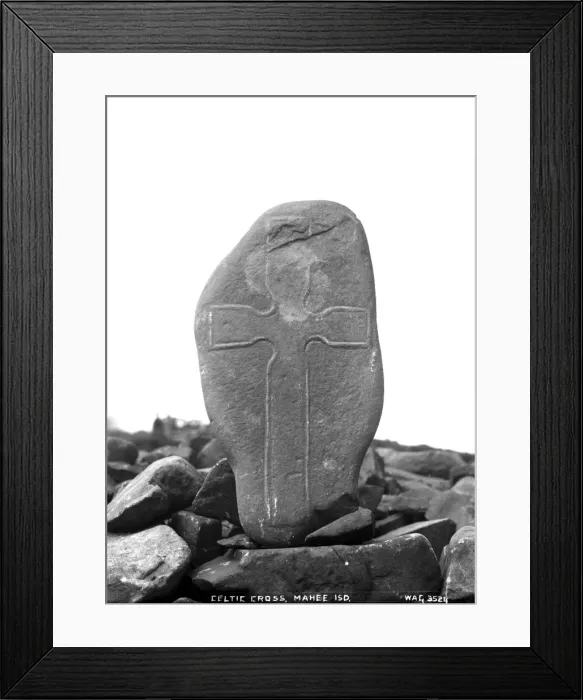 Framed Print : Celtic Cross, Mahee Island Framed Print : Celtic Cross, Mahee Island