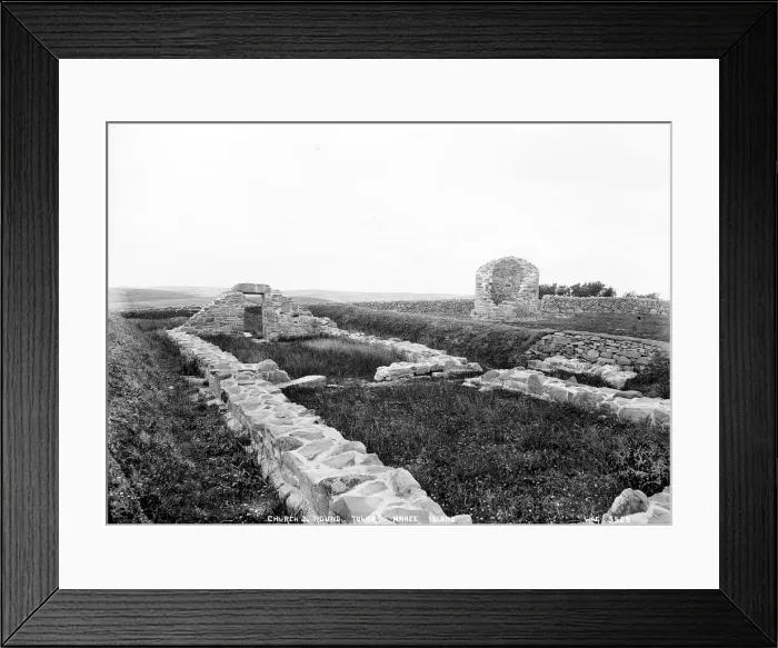 Framed Print : Church and Round Tower, Mahee Island Framed Print : Church and Round Tower, Mahee Island