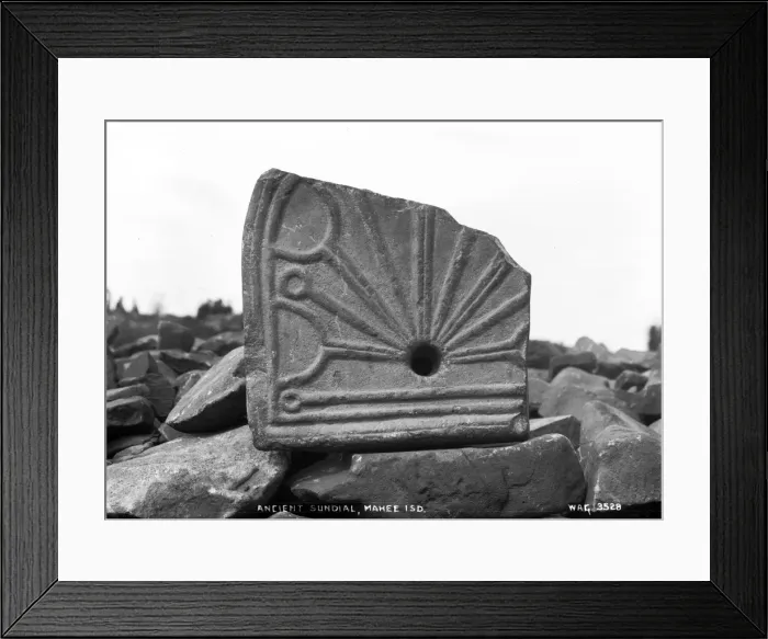 Framed Print : Ancient Sundial, Mahee Island Framed Print : Ancient Sundial, Mahee Island