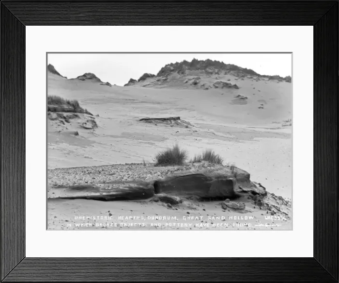 Framed Print : Prehistoric Hearths, Dundrum Framed Print : Prehistoric Hearths, Dundrum