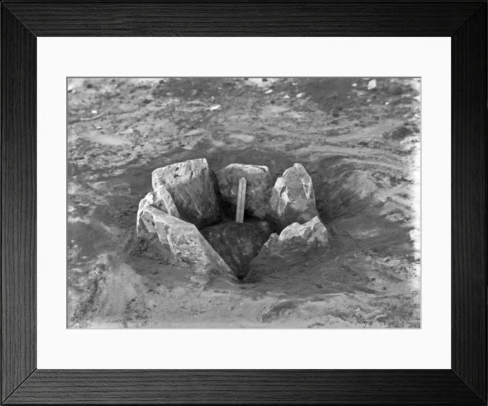 Framed Print : No. 2 Cist, Prehistoric Hearths, Dundrum Framed Print : No. 2 Cist, Prehistoric Hearths, Dundrum