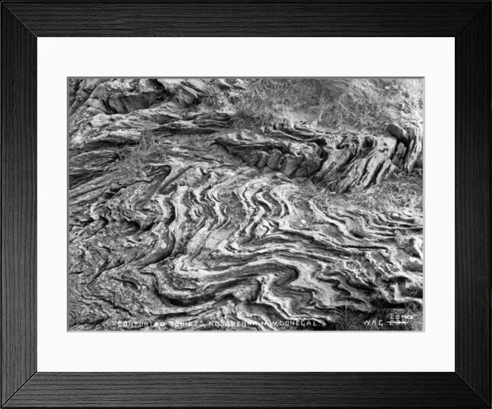 Framed Print : Contorted Schists, Rossapena, North West Donegal Framed Print : Contorted Schists, Rossapena, North West Donegal