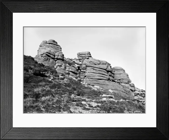 Framed Print : Weathered Granite, Mourne Mountains Framed Print : Weathered Granite, Mourne Mountains