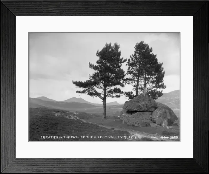 Framed Print : Erratics in the Path of the Silent Valley Glacier Framed Print : Erratics in the Path of the Silent Valley Glacier