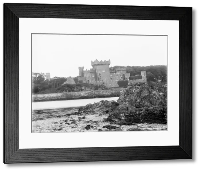 Framed Print : Coastal view of Quintin Castle from the side Framed Print : Coastal view of Quintin Castle from the side