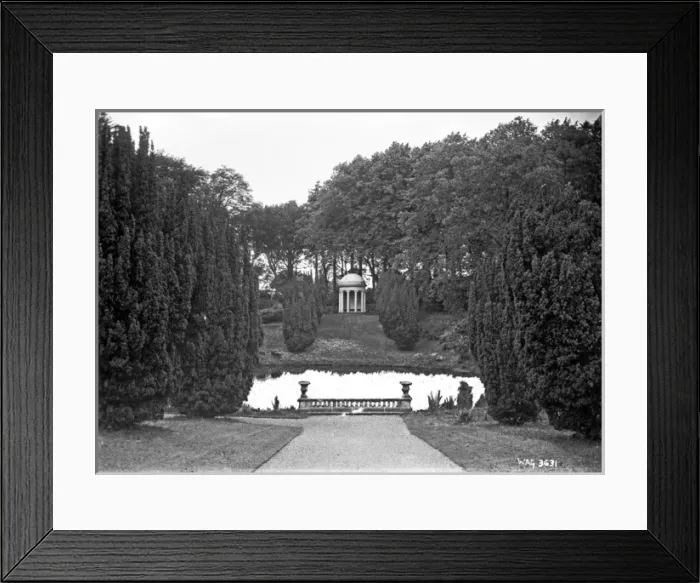 Framed Print : Temple over water in a large garden - Lake Temple, Hillsboro Framed Print : Temple over water in a large garden - Lake Temple, Hillsboro