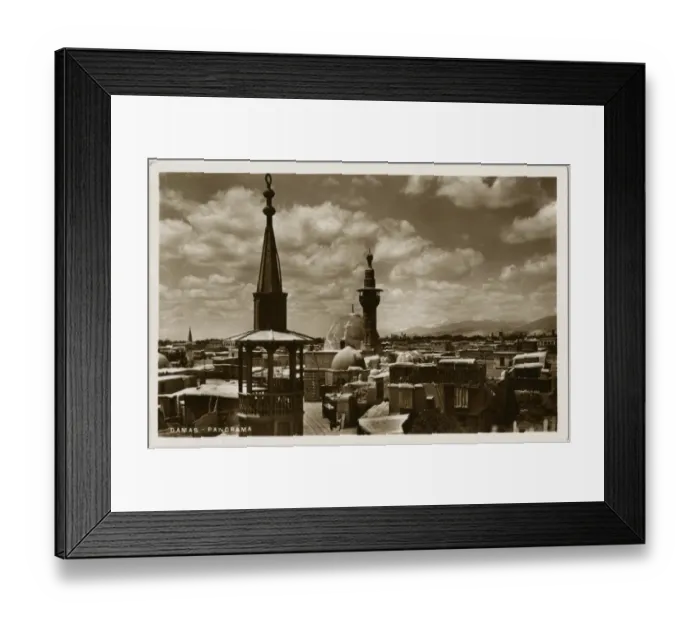 Framed Print : Damascus, Syria - Panoramic view over the rooftops Framed Print : Damascus, Syria - Panoramic view over the rooftops