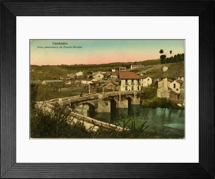 Framed Print : The Bridge over Lumia, Ribadumia, Pontevedra, Spain Framed Print : The Bridge over Lumia, Ribadumia, Pontevedra, Spain