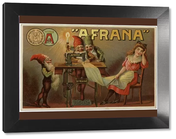 Advertising Postcard for Afrana Sewing Machines