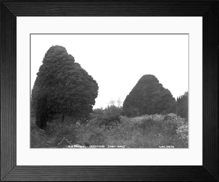 Framed Print : Old Church, Portmore (May 1893) Framed Print : Old Church, Portmore (May 1893)