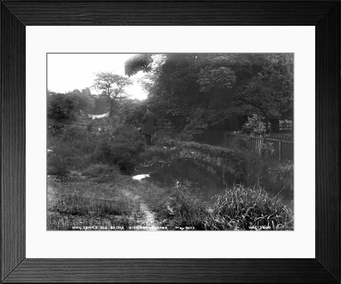 Framed Print : King Conns Old Bridge, Over Connswater, May 1893 Framed Print : King Conns Old Bridge, Over Connswater, May 1893