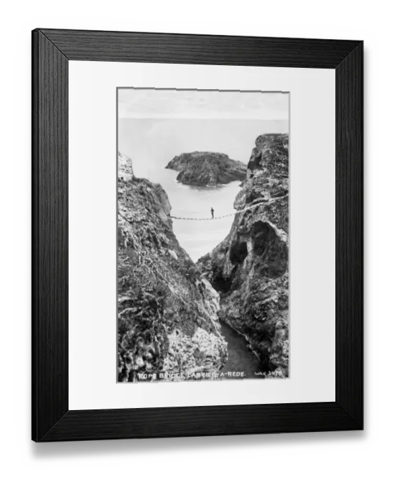 Framed Print : Rope Bridge, Carrick-A-Rede