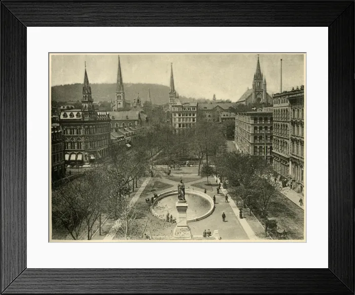 Framed Print : Victoria Square, Montreal in Canada Framed Print : Victoria Square, Montreal in Canada