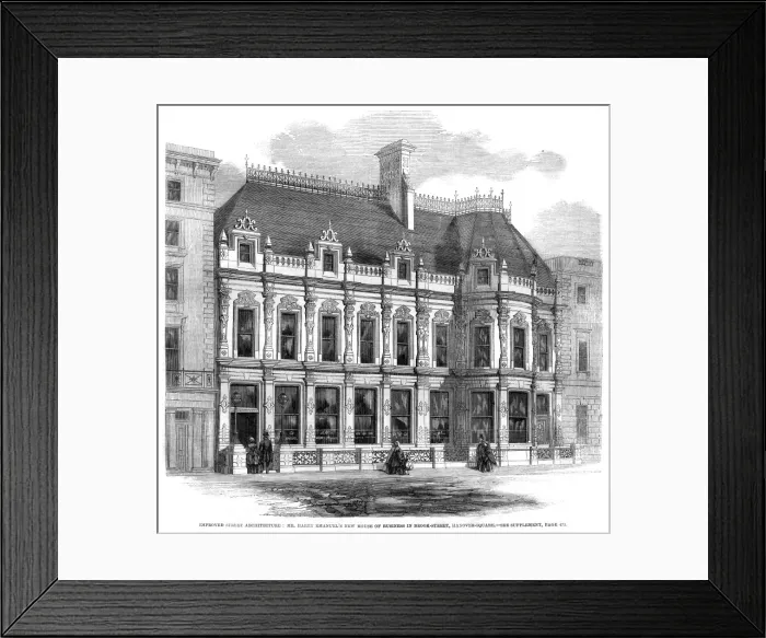 Framed Print : Harry Emanuels new house of business, Brook Street Framed Print : Harry Emanuels new house of business, Brook Street