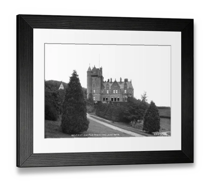 Framed Print : Belfast Castle from the Lake Path Framed Print : Belfast Castle from the Lake Path