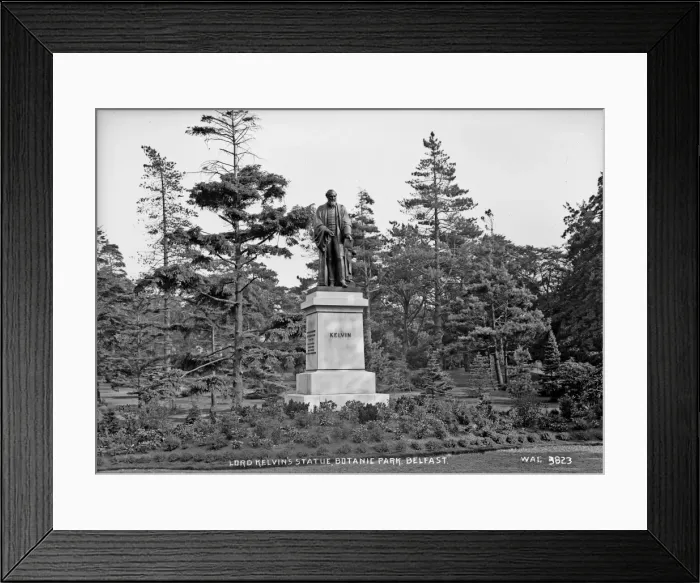 Framed Print : Lord Kelvins Statue, Botanic Park, Belfast Framed Print : Lord Kelvins Statue, Botanic Park, Belfast