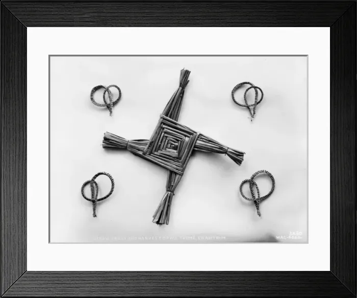 Framed Print : Straw Cross and Harvest Bows, Toome, Co. Antrim Framed Print : Straw Cross and Harvest Bows, Toome, Co. Antrim