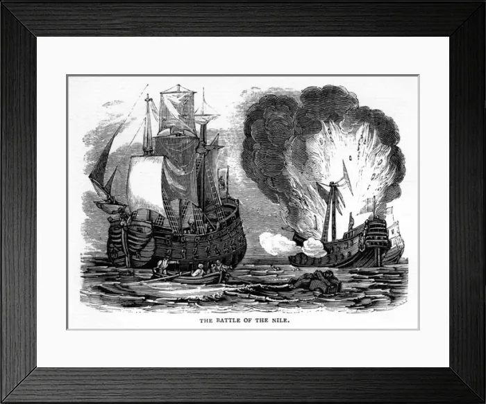 Framed Print : Battle of the Nile Framed Print : Battle of the Nile