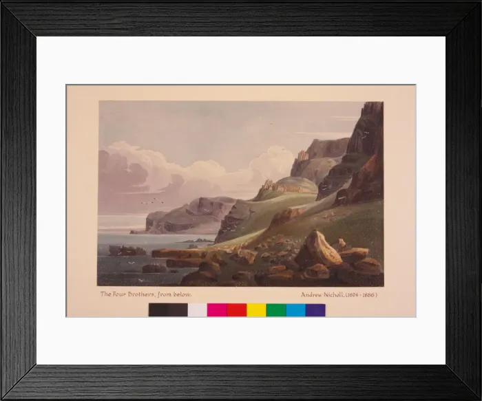 Framed Print : The Four Brothers, from Below